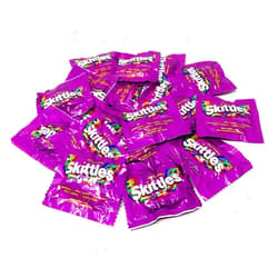 ASSORTIT X Skittles Collab Wild Berry Flavor Candy Coated Fruit Chew Fun Size 1 Lbs Individually Wrapped Bulk Purple Party Assortment 25+ Bite Size Mini Packs In Resealable Bag (16 Oz)