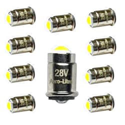 Aero-Lites - HIGH PERFORMANCE LED DESIGNS #327 LED Replacement Bulb | 24/28V AC/DC | Dimmable | Replaces Bulb Numbers: #327, 376, 387, 6034, 729, 727, S3368-2, AN3140-327, MS25237-327