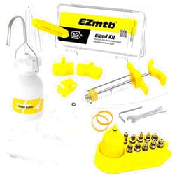 ROWYOU ROMYOU Bike Brake Bleed Kit, Portable Bicycle Brake Bleed Kit with 10Pcs Metal Adapters, Universal Bicycle Bleeder Hydraulic Disc Bike Brake Repair Tools for Shimano, for MAGURA, for TEKTRO, for SRAM