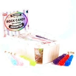 Espeez Extra Large Rock Candy Sticks: 24 Assorted Lollipop - Party Favors - Candy Buffet - Bulk Rock Candy Sticks for Birthdays, Weddings, Reception Candy, Decorationsand Baby Shower - Espeez Bulk Candy