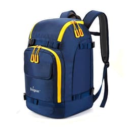 Unigear Ski Boot Bag, 50L Ski Boot Travel Backpack for Ski Helmet, Goggles, Gloves, Skis, Snowboard & Accessories (Blue)