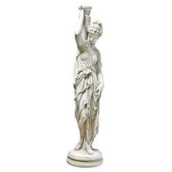 Design Toscano Dione the Divine Greek Water Woman Indoor/Outdoor Garden Statue, Grande, 38 inches tall, Cast Stone Resin, Antique Stone Finish