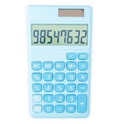 YAMHOHO Basic Standard Calculators Small Digital Desktop Calculator with 8-Digit LCD Display, Battery Solar Power Smart Calculator Children's School Adult Office Family Standard Functions (8 bit Blue)
