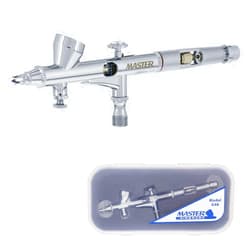 Master Airbrush High Precision G48 Dual-Action Gravity Feed Airbrush, 0.2 mm Tip, Small 1/16 oz Cup, Air Control