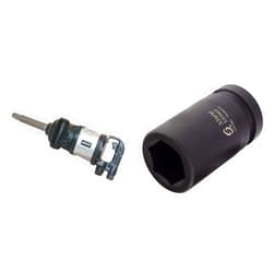 AIRCAT 1994 1-Inch Super Duty Straight Impact Wrench with 8-Inch Extended Anvil, 2,500 ft-lbs, Cr-Mo Steel, Radius Corner Design, Dual Size Markings