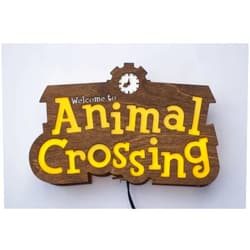 TheBKPK Animal Crossing - town sign - wall mountable lamp