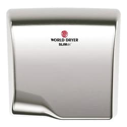 World Dryer Hand Dryer,SS Cover,Silver,Automatic
