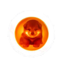 IPPINKA Shiba Inu Relief Seasoning Dish, Made in Japan, Soy Sauce Dish, Sushi Dipping Plate, 3 x 3 inches, White Porcelain