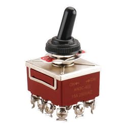 Baomain Toggle Switch KN3C-402 on/on 4PDT 4P2T AC 380V 15A 12 PINS Screws with Waterproof Boot