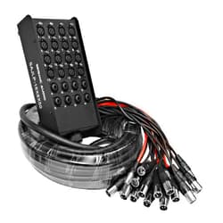 Seismic Audio - XLR Low Profile Snake Cable with 4 TRS Returns - Circuit Board Snake for Recording, Stage, Studio PA DJ use (50 Feet - 16 Channel - 8 TRS)