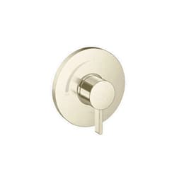 hansgrohe Ecostat S Modern Minimalist Easy Control 1-Handle Pressure Balance Shower Valve Trim in Brushed Nickel, 15739821
