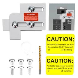 BFLCTGCF Generator Interlock Kit Compatible with Square D QO & Homeline Indoor or Outdoor 100 or 125 amp Breaker,3/4 Inch Spacing Between Main and Branch Breaker