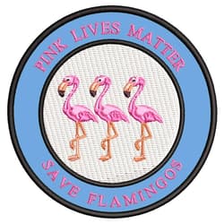DOGNNAK Pink Lives Matter - Save Flamingos 3.5