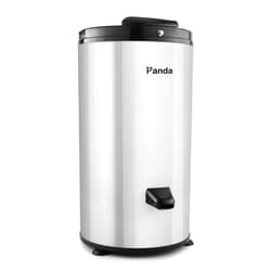 Panda 3200 RPM Portable Spin Dryer – 22lbs Capacity, Stainless Steel Drum & Outer Case, 110V – Stylish Silver