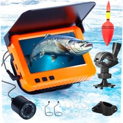 HFWHOK 4.3 inch Fish Finder Underwater Fishing Camera, Infrared Night Vision, Wide Angle, IP65 Waterproof, with 4.3 Inch IPS Display, for Ice, River and Boat