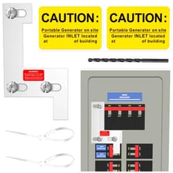 Inzizik Generator Interlock Kit for ITE, Gould, Murray, Siemens 150 or 200 Amp Panel, Electrical Interlock Kit, 1 1/4 Inch Spacing Between Main and Branch Breaker