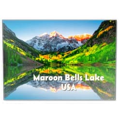 Photomagnet Sunrise at Maroon Bells Lake Fridge Magnet