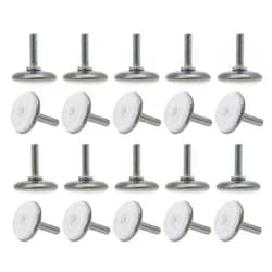 NGe 20-Pack M8 x 20mm Screw-On Furniture Leveling Feet Adjustable Leveler Floor Protector for Home Furniture Desk Table Sofa Chair Legs