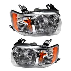 RAREELECTRICAL New Pair Headlights Compatible With Ford Escape Xls Xlt 2001 2002 2003 2004 Limited 2003 2004 By Fo2519103 4L8z 13008 Aa 4L8z-13008-Aa 4L8z13008aa Fo2518103 4L8z 13008 Ab 4L8z-13008-Ab