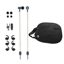 DefenderShield EMF-Free Earbud Headphones & 5G Radiation Protection Fanny Pack - Hip Pack Bundle
