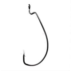 Trokar Eagle Claw TK110-4/0 Trokar EWG Worm Hook, 5-Pack, Platinum Black