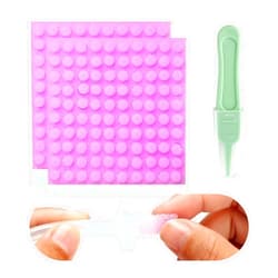 Qunlions life Replacement for Nosefrida Nasal Aspirator Filters, 200-Pack of Premium Nasal Aspirator Hygiene Sponges, with Nose Cleaning Tweezers (Red,200 Count)