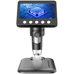 T TAKMLY Digital LED Microscope 4.3-inch IPS HD Color Large Screen, 50x-1000x 2 Million High-Definition Pixel, 178 ° Wide Angle, 8 Bright Lights, Rechargeable Battery, Compatible with Windows, Mac OS