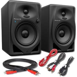 StreamEye Pioneer DM-50D-BT 5-inch Desktop Active Monitor Speaker (Pair) with Bluetooth (Includes Essential Cables)