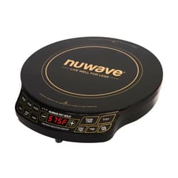 Nuwave Gold Precision Induction Cooktop, Portable, Large 8” Heating Coil, 12” Shatter-Proof Ceramic Glass Surface, 51 Temp Settings from 100°F - 575°F, 3 Watt Settings 600, 900, & 1500 Watts (Renewed)