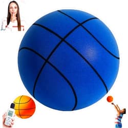Linnavarv Silent Basketball, 2025 New Upgrade Silent Basketball Dribbling Indoor, Training Quiet Ball, Handleshh Silent Training Quiet Ball Foam Basketball Indoor Gift for Youth