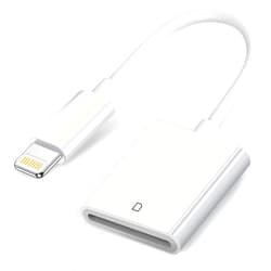 Wahbite Apple Lightning to SD Card Camera Reader, Trail Camera Viewer SD Memory Card Adapter for iPhone 14/13/12/11/XS/XR/X/8/7/iPad, Plug and Play