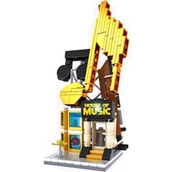 Brick Loot Mini City House of Music Shop Set, Toy Building Blocks, Custom Designed Brick Model Kit for Adults & Kids Age 6+, Compatible with Lego and Major Toy Building Block Brands, 232 Pieces