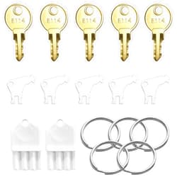 Lenpestia Paper Towel Dispenser Keys Set 12 Pack Paper Towel Key Toilet Paper Universal Dispenser Replacement Key Compatible for Georgia Pacific, Waffle and More