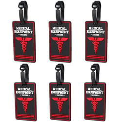 Shinylin 6 Pcs Medical Equipment Luggage Tag Device Tag with Detachable Plastic Strap for Luggage or Bags,Medical Respiratory Equipment & Supplies