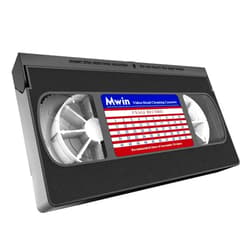 Mwin VHS Head Cleaner for VHS/VCR Players, Dry Technology- No Fluid Reusable Video Head Cleaner Tape