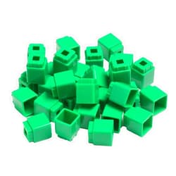 Didax Educational Resources Unifix Cubes, Green, Set of 100