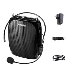 ZOWEETEK ZW-Z258 Portable Rechargeable Mini Voice Amplifier for Teachers with Waistband, Portable Speakers Supports MP3 Format Audio for Speech, Class, Training,Tour Guide, Power Amplifiers