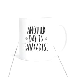 Fyxcbjd Funny Ceramic Coffee Mug Another Day In Pawradise Mug Gift For Dog Lover Dog Walker Dog Mum Dog Dad 11 OZ