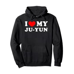 Personalized For Ju-Yun & Friends I Love My Ju-Yun, I Heart My Ju-Yun Pullover Hoodie