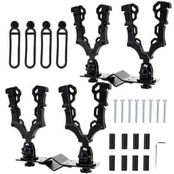 Dioty ATV Double Gun Rack, Hunting Tool Holder Mount for Bows/Axes/Shovels/Hunting Rifles, Compatible With ATV UTV Golf Cart Hunting Bike Mobility Scooter