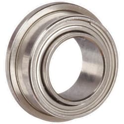 Dynaroll Precision Miniature Ball Bearing, ABEC-5, Double Shielded, Flanged, Extended Inner Ring, Stainless Steel