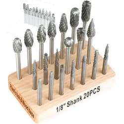 Mars-Rock Tungsten Carbide Burr Set Compatible with Dremel 1/8