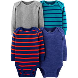 Simple Joys by Carter's Baby 4-Pack Long-Sleeve Thermal Bodysuit