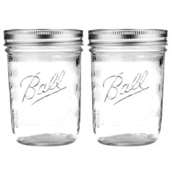 Ball Wide Mouth Pint Mason Jars with Lids & Bands | 16-oz | 2-Pack
