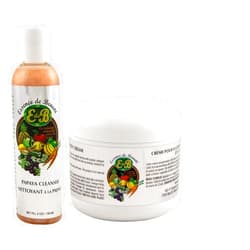 Essence de Beaute Collagen & Vitamin E Face & Body Cream 4oz + Papaya Cleanser 6oz