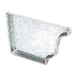 AMERIMAX HOME PRODUCTS 33005 5-Inch Galvanized Left End Cap, White by Amerimax Home Products