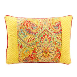Waverly Swept Away Decorative Throw Pillow with Modern Paisley Crosshatch Design, Cotton Blend Throw Pillows for Couch or Decorative Pillows for Bed, 14