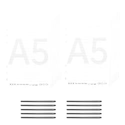Irfora A5 Paper 120 Sheet and 10pcs Ballpoint Pen Refills for Notebook Digital Pen Compatible with Boardpen and Ophaya APP Support Notes Taking Recording Storing