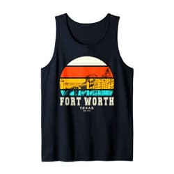 Fort Worth Texas USA American Outfits Fort Worth Stockyards Vintage Tank Top