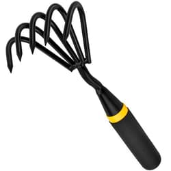 Kemaier Garden Rake - Kemaier Stainless Steel Hand Cultivator for Heavy-Duty Soil Loosening, Planting, and Weed Removal